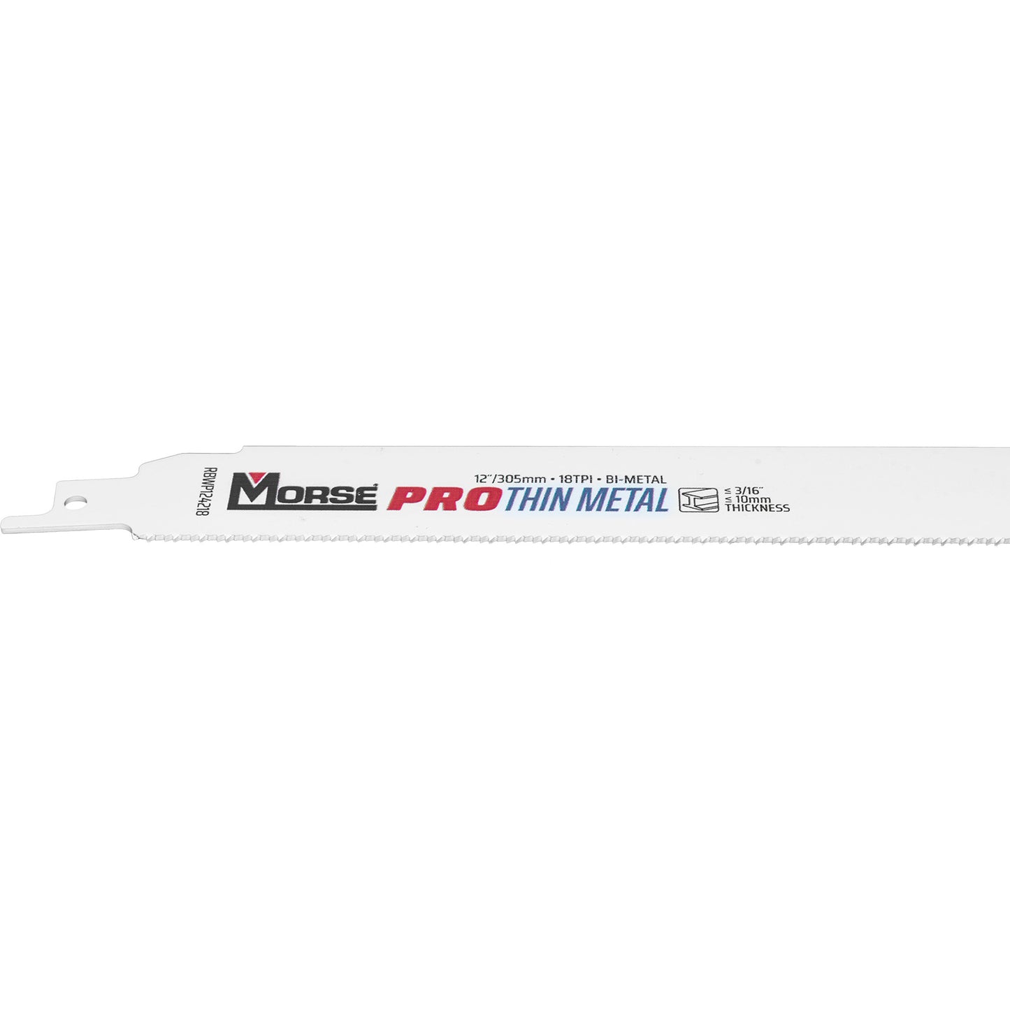 MK Morse Master Advanced Edge Power Cobalt Reciprocating Saw Blade 12" X 1" .042" 18 TPI 25 Pack