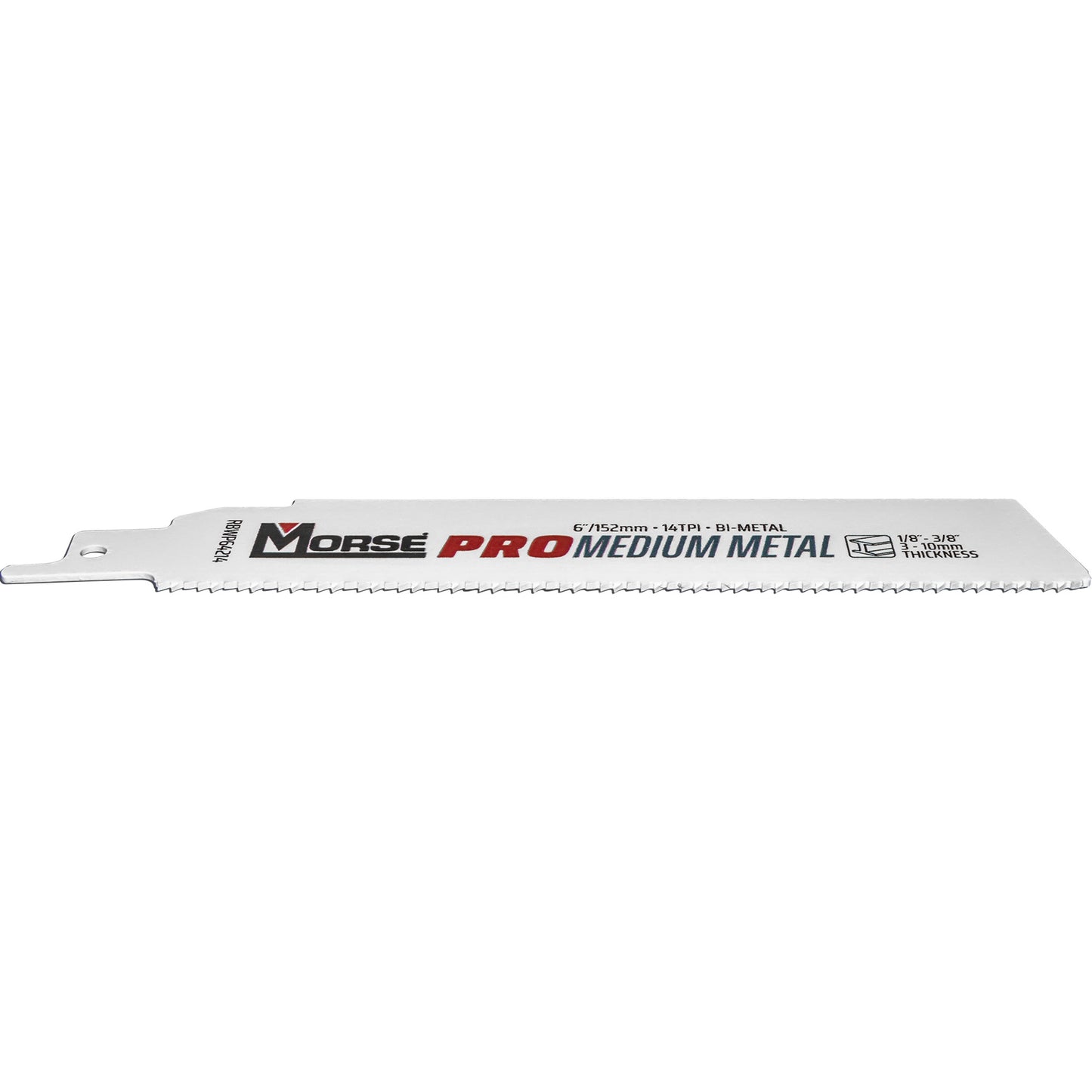 Morse Bi-Metal Pro Medium Metal  Reciprocating Saw Blade 6" x 1" x .42" 14 TPI 25 Pack