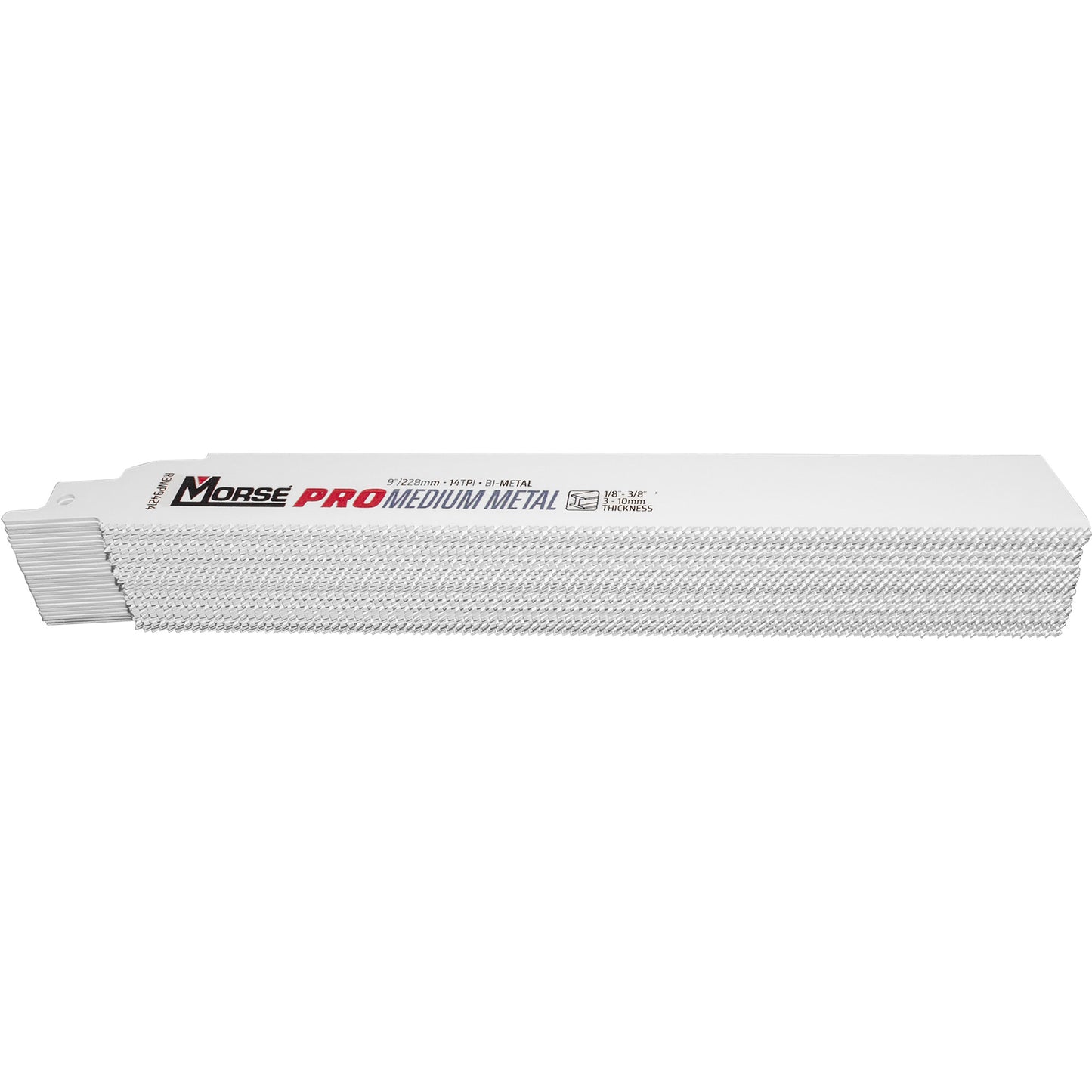 Morse Bi-Metal Pro Medium Metal  Reciprocating Saw Blade 9" x 1" x .42" 14 TPI 25 Pack