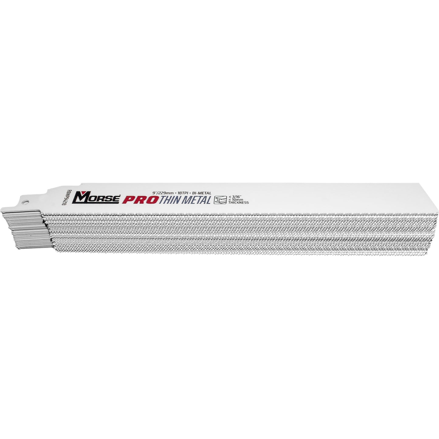 MK Morse Master Advanced Edge Power Cobalt Reciprocating Saw Blade 9" x 1" x .42" 18 TPI 25 Pack