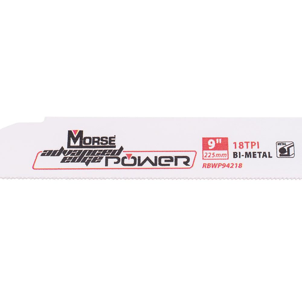 MK Morse Master Advanced Edge Power Cobalt Reciprocating Saw Blade 9" x 1" x .42" 18 TPI 25 Pack