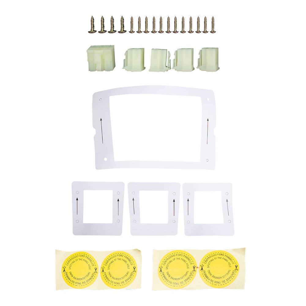 Brock Replacement Universal Electric Power WindowRegulator Spal Type Conversion Kit for 4- Door Pickup SUV Van Car