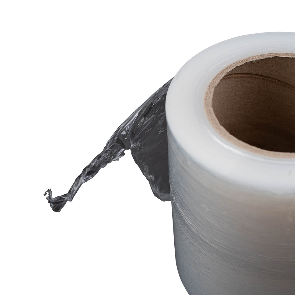 Stretch Wrap Film - 5 Inch x 1000 Feet 80 Gauge Industrial Strength Clear Includes 1 Handle and 12 Rolls/Case