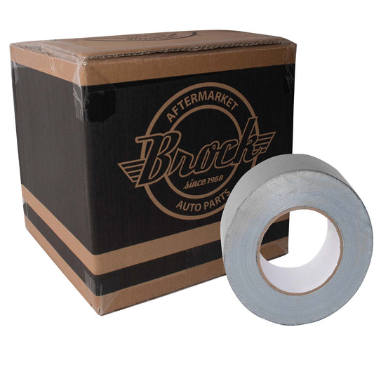 Brock Duct Tape – 2 Inch x 180 Feet (5cm x 55m) 8mil - Gray – Case of 24 Rolls ADS0658