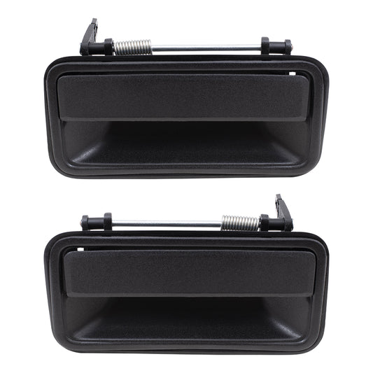 Brock Replacement Driver and Passenger Rear Outside Outer Door Handles compatible with Pickup Truck SUV 15742233 15742234