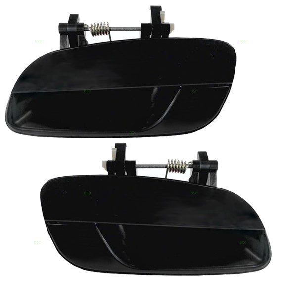 Brock Replacement Driver and Passenger Rear Outside Outer Door Handles compatible with Elantra 83650-2D000 83660-2D000