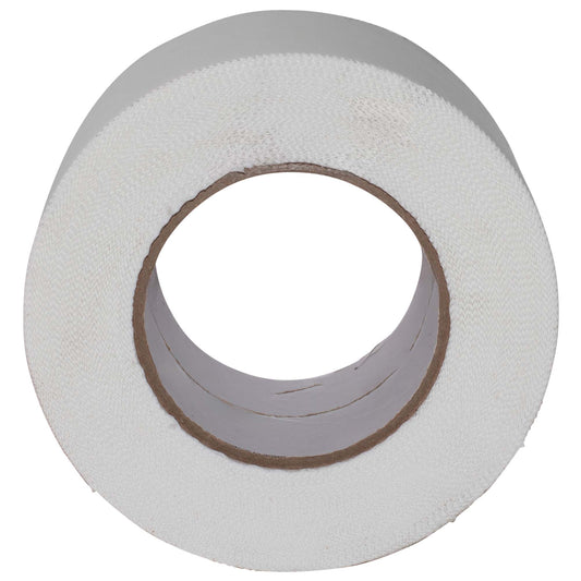 Brock Collision Crash Wrap Tape - 3 Inch x 180 Feet (7.6cm x 55m) 7mil - White Polyethylene With Serrated Edge - ADS3506