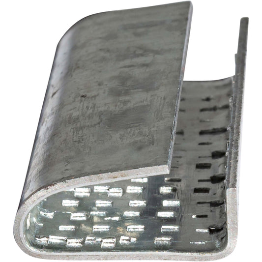 Brock 1/2 Inch Metal Open Gripping Seals for Polypropylene Strapping 1 1/4 Inch x 1/2 Inch x 1/4 Inch 2000 Piece Box
