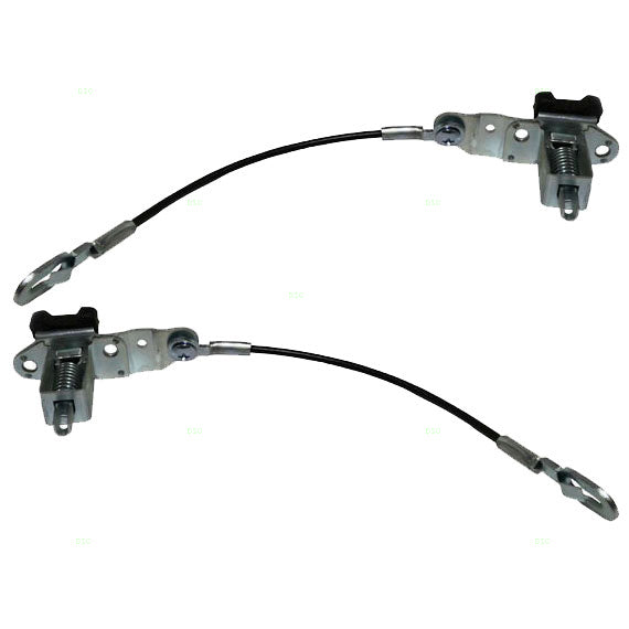 Brock Replacement Driver and Passenger Tailgate Cables with Latches Compatible with 88-98 Pickup Truck 15724157 15724158