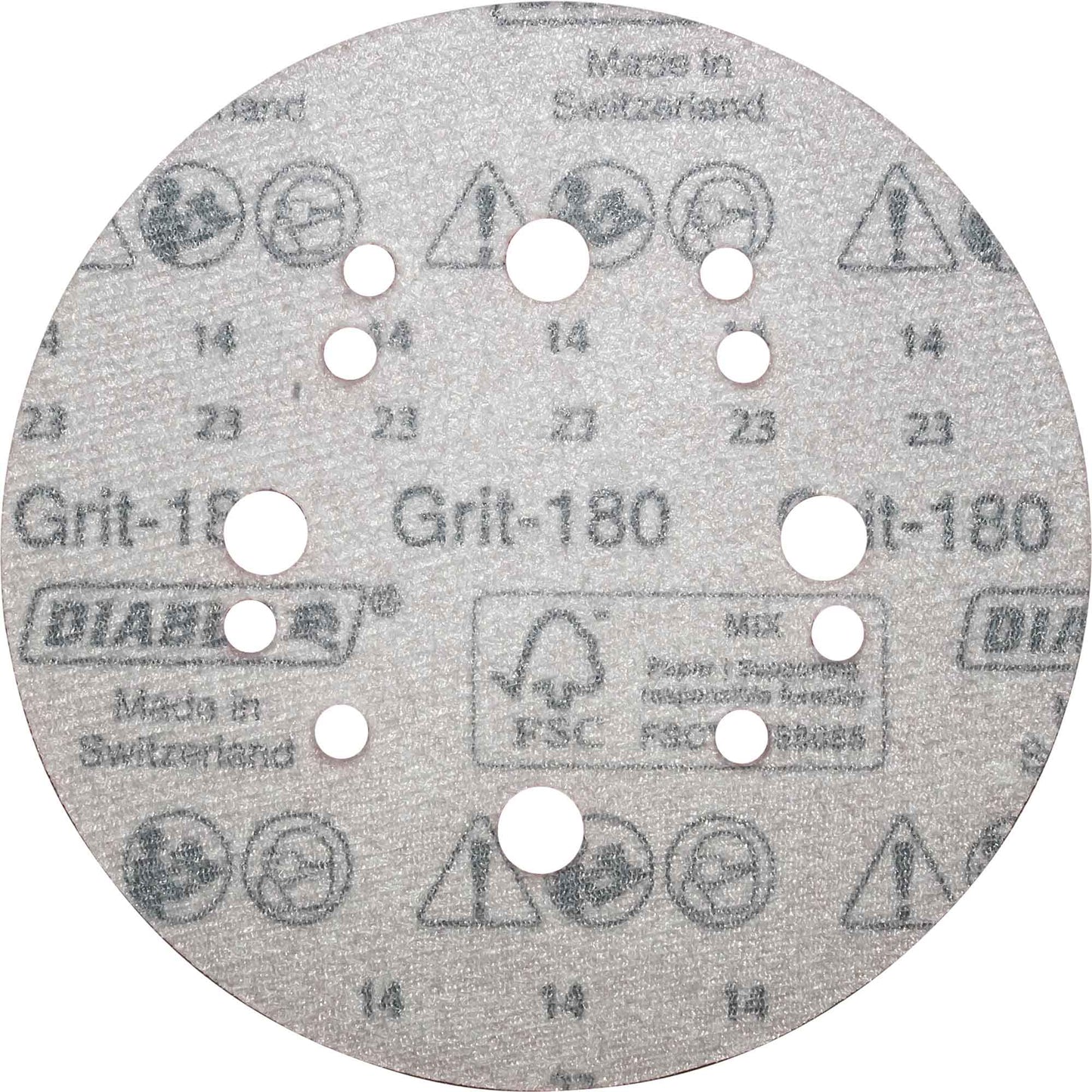 Diablo DCD050180H50G Premium 5 Inch 180-Grit Hook & Lock ROS Sanding Discs 50 Piece Pack