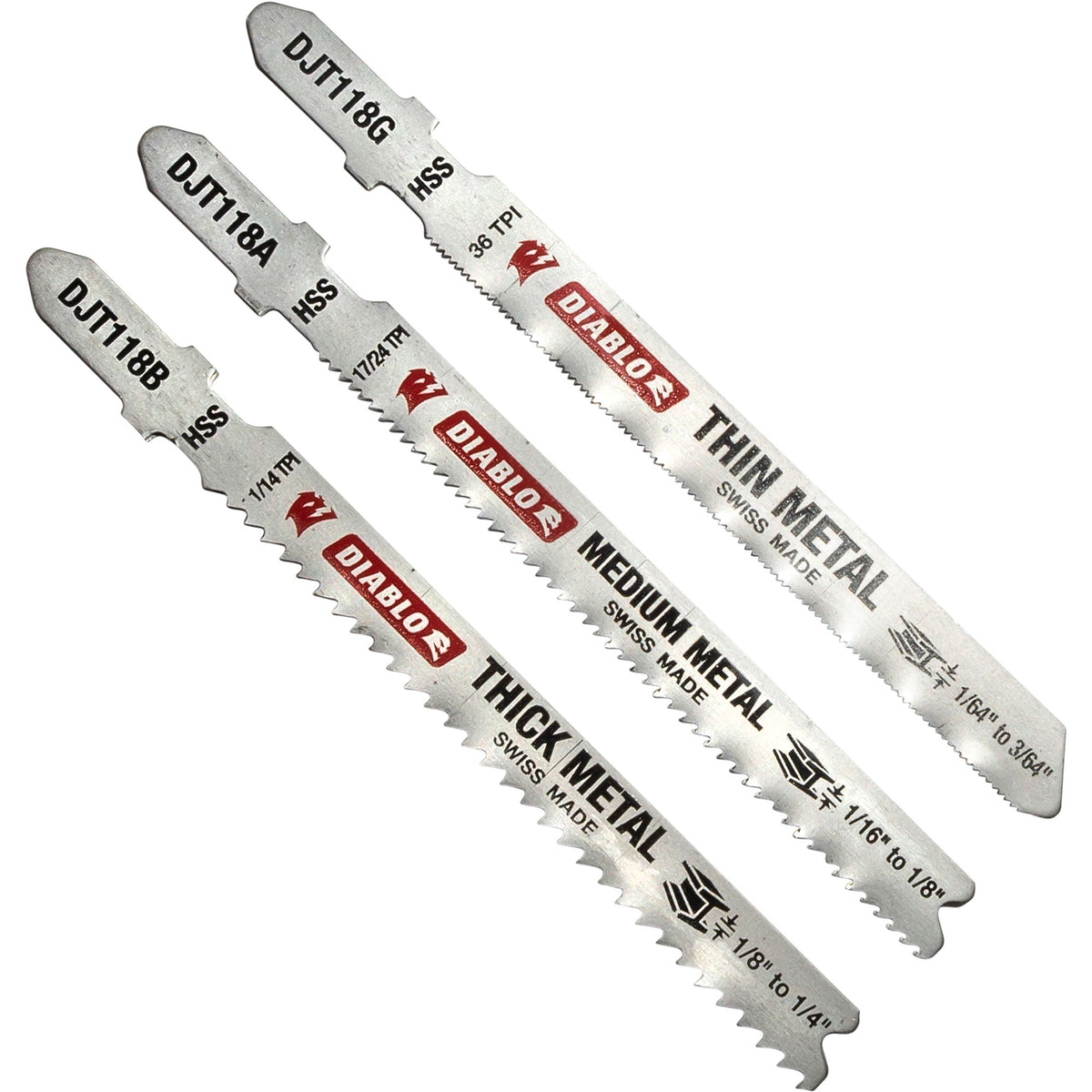 Diablo DJT20S T-Shank Jig Saw Blade for Wood-Metal-Plastic 20pc Set