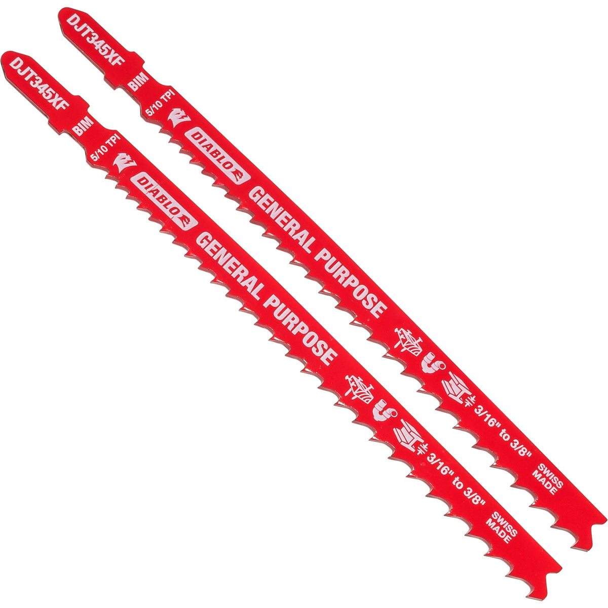 Diablo DJT20S T-Shank Jig Saw Blade for Wood-Metal-Plastic 20pc Set