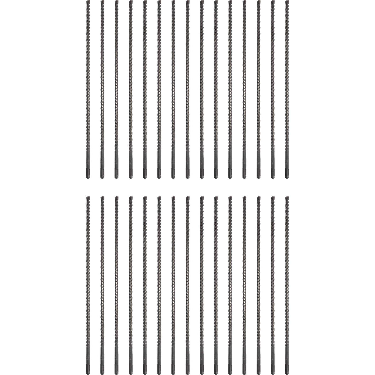 Diablo DMAPL2250-30 SDS-Plus 2 Cutter Carbide-Tipped Hammer Drill Bit For SDS Plus Rotary Hammers 3/8 Inch x 16 Inch x 18 Inch For Concrete-Brick-Block Pack of 30