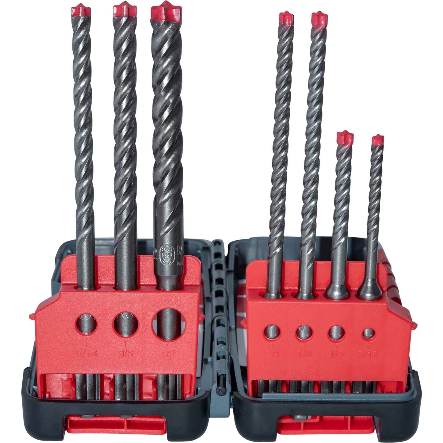 Diablo DMAPL9920-S7 Rebar Demon SDS-Plus 4-Cutter Full Carbide Head Hammer Drill Bits Assorted Sizes 7 Piece Set