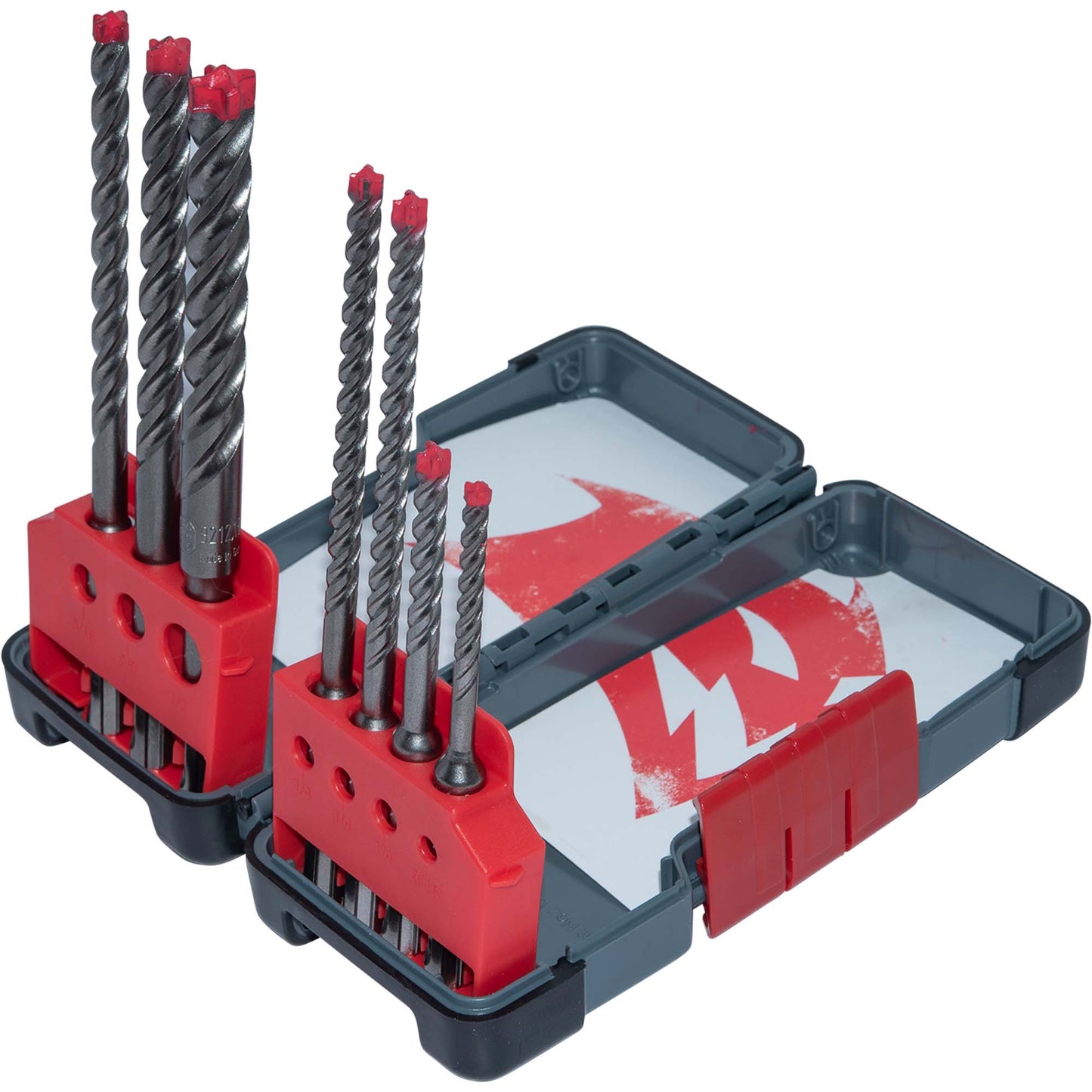 Diablo DMAPL9920-S7 Rebar Demon SDS-Plus 4-Cutter Full Carbide Head Hammer Drill Bits Assorted Sizes 7 Piece Set
