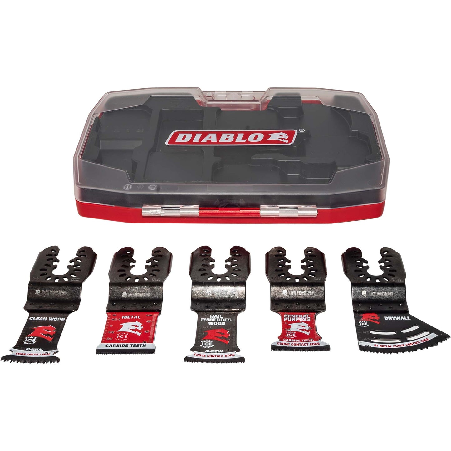 Diablo DOU5S Universal Fit General Purpose Oscillating Blade For Wood, Metal and Plastic 5 Piece Set