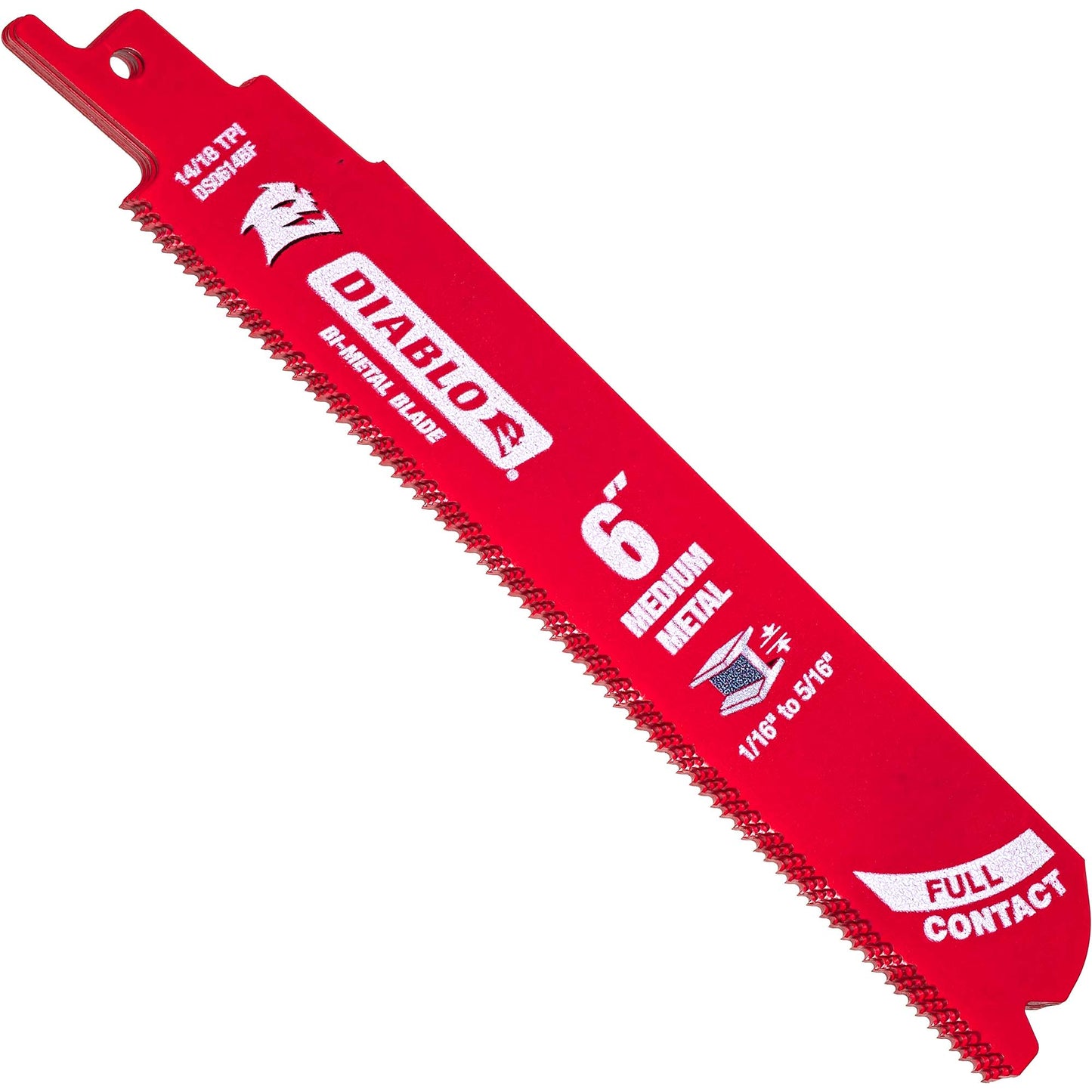 Diablo DS0014S Bi-Metal Reciprocating Saw Blades for Nail-Embedded Wood And Metal 14 Piece Set