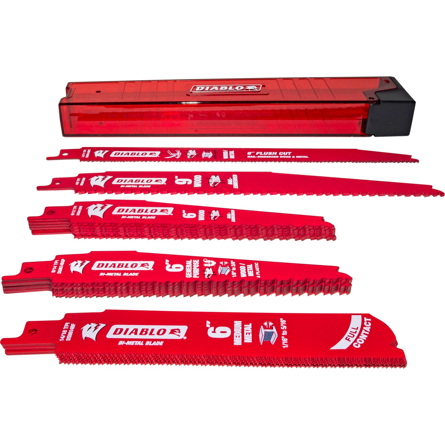 Diablo DS0020SPC2 Reciprocating Saw Blade For Nail Embedded Wood and Metal Demolition 20 Piece Set