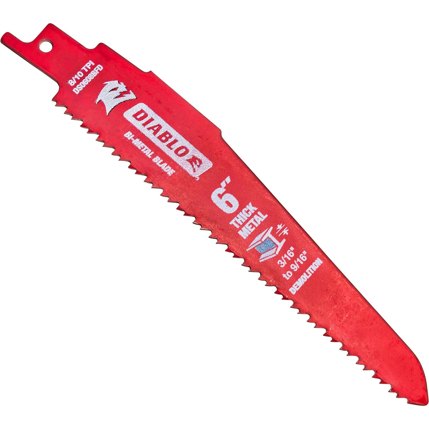 Diablo DS006S Bi-Metal Reciprocating Saw Blade for Wood and Metal Demolition 6 Piece Set