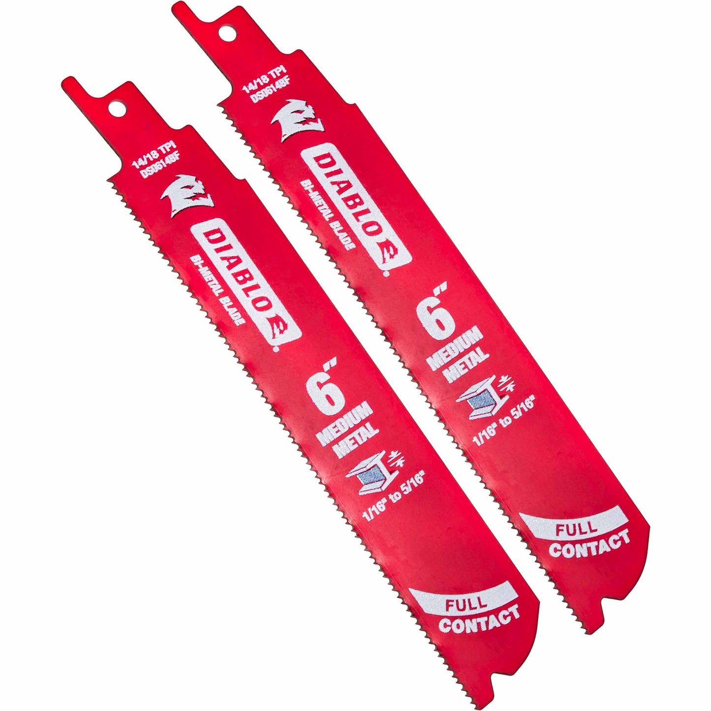 Diablo DS006S Bi-Metal Reciprocating Saw Blade for Wood and Metal Demolition 6 Piece Set