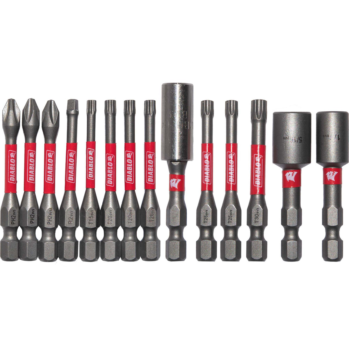 Diablo DSC-S14 High-Performance Magnetic Screwdriving Bits 14 Piece Set