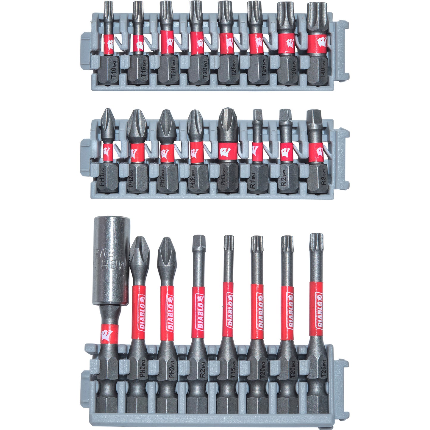 Diablo DSC-S24 High-Performance Magnetic Screwdriving Bits 24 Piece Set
