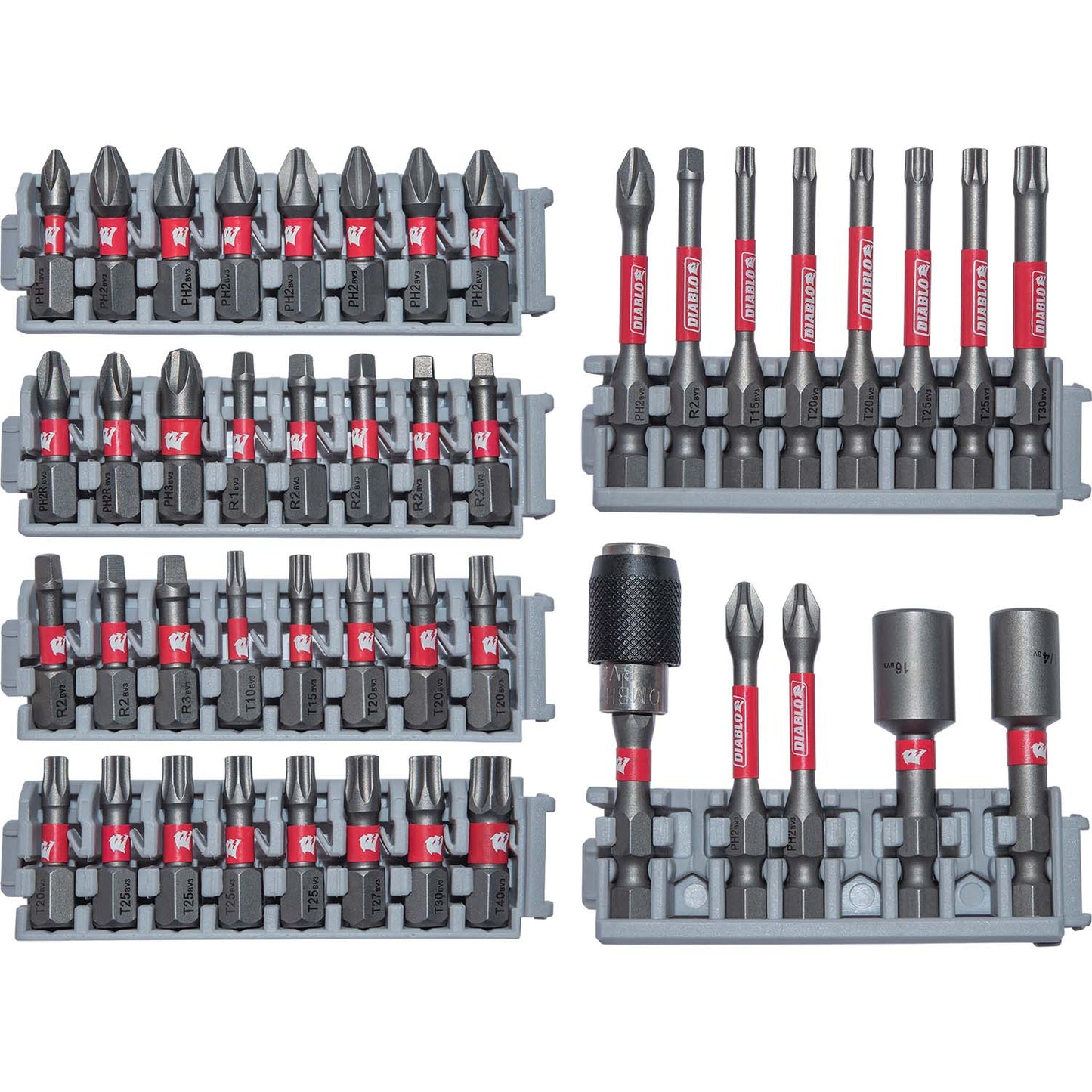 Diablo DSC-S45 High-Performance Magnetic Screwdriving Bits 45 Piece Set