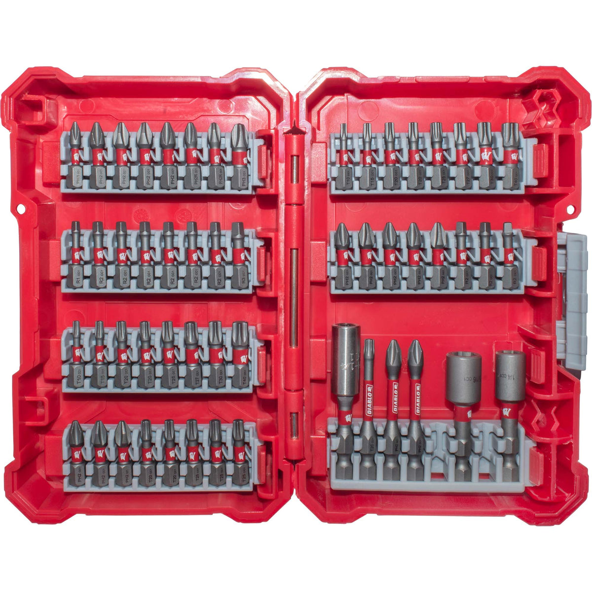 Diablo DSC-S54 High-Performance Magnetic Screwdriving Bits 54 Piece Set