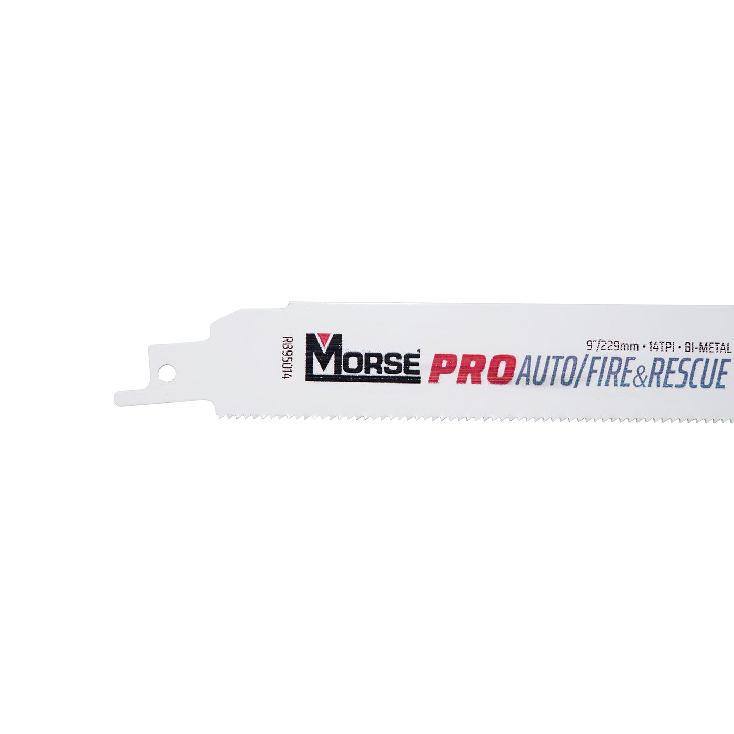 Morse RB95014B100 PRO Auto/Fire & Rescue Bi-Metal Reciprocating Saw Blades For Automotive Salvage/Fire and Rescue - Medium Metal (1/8 Inch - 3/8 Inch) 9 Inch x 1 Inch x 0.050 Inch 14 TPI 100 Pack