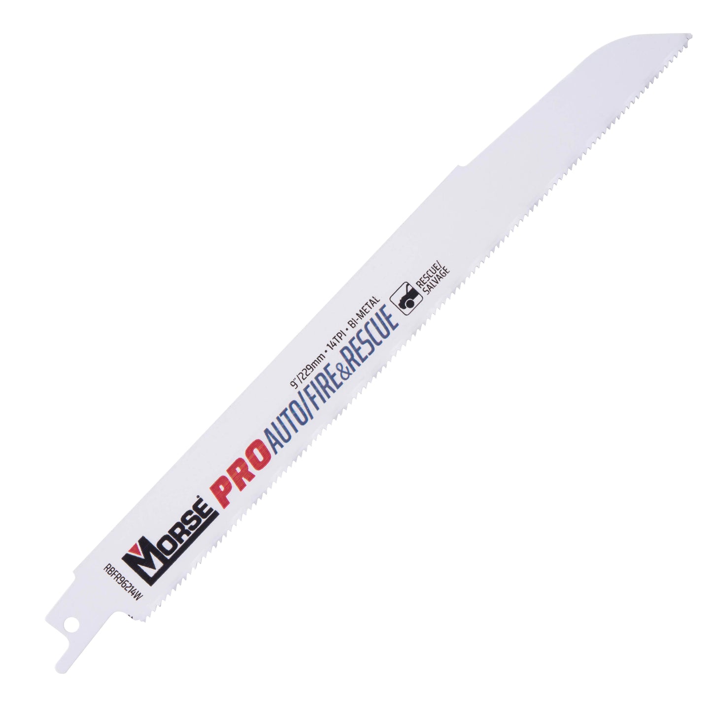 MK Morse HD Auto/Fire & Rescue Bi-Metal Reciprocating Saw Blade For Medium Metal 9 Inch x 7/8 Inch x 0.062 Inch 14 TPI 25 Pack