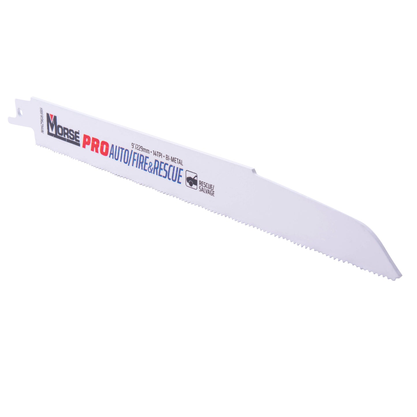 MK Morse HD Auto/Fire & Rescue Bi-Metal Reciprocating Saw Blade For Medium Metal 9 Inch x 7/8 Inch x 0.062 Inch 14 TPI 25 Pack