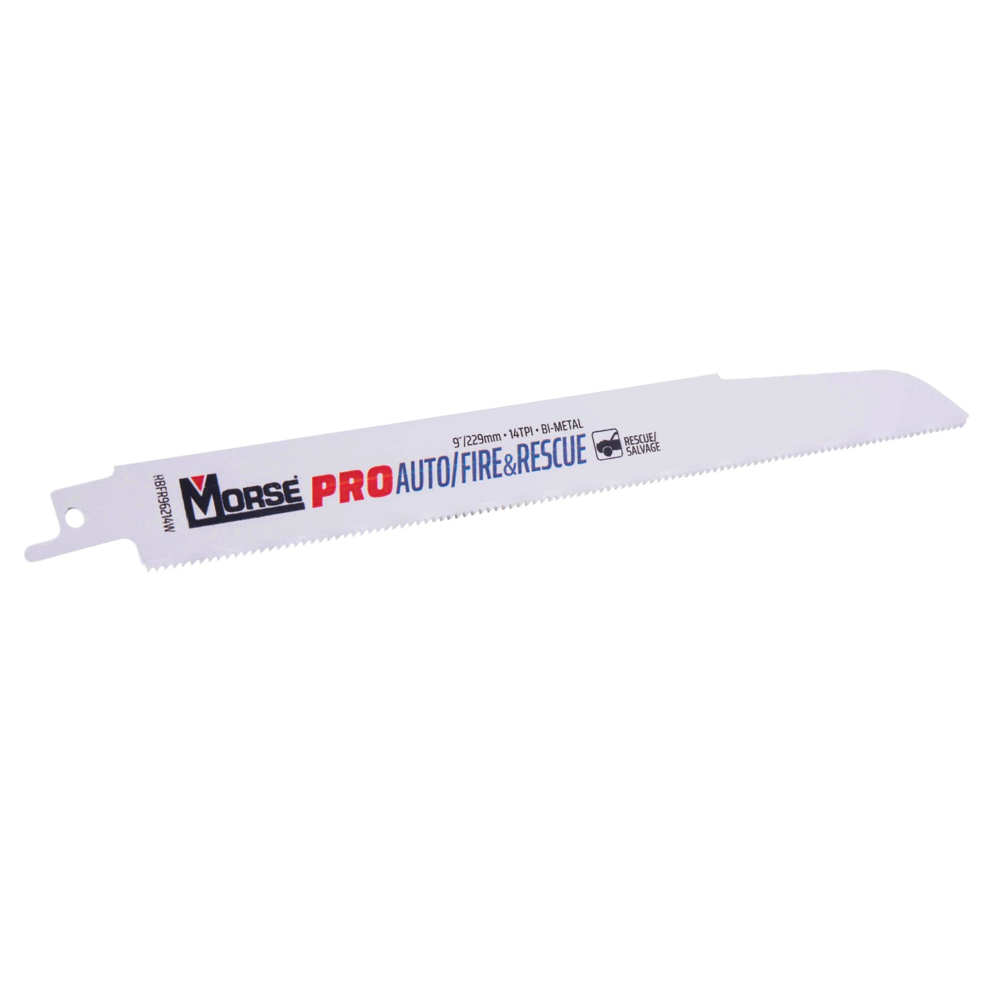 MK Morse HD Auto/Fire & Rescue Bi-Metal Reciprocating Saw Blade For Medium Metal 9 Inch x 7/8 Inch x 0.062 Inch 14 TPI 25 Pack