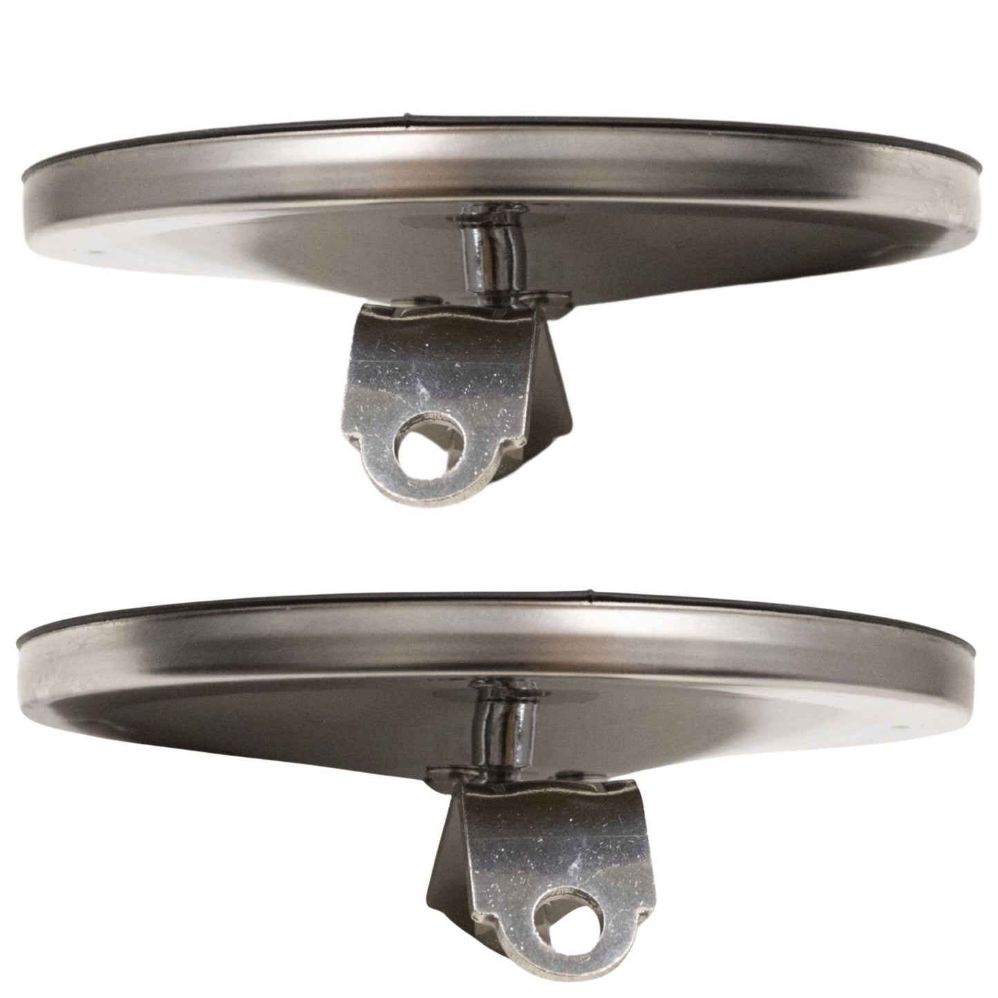 Brock Replacement Driver and Passenger Universal Convex Stainless Steel 6" Round Side Mirrors with Brackets