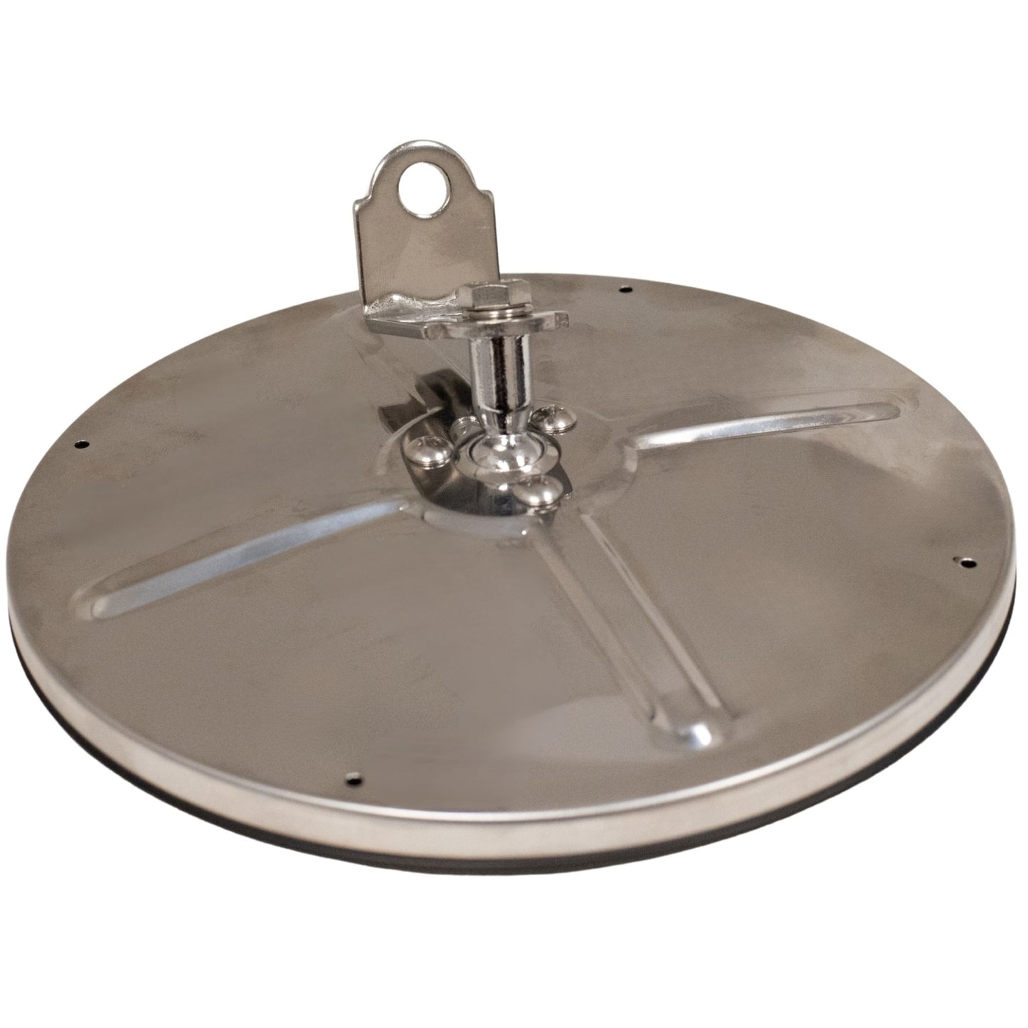 Brock Replacement Universal Convex Stainless Steel 7" Round Side Mirror with L Bracket