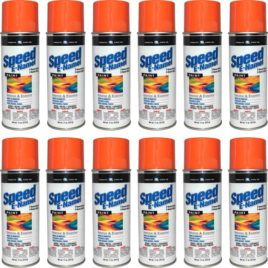 Zynolyte Speed E-Namel Z298 Fast Drying Enamel Spray Paint Orange 11 oz Can Case of 12
Z298C