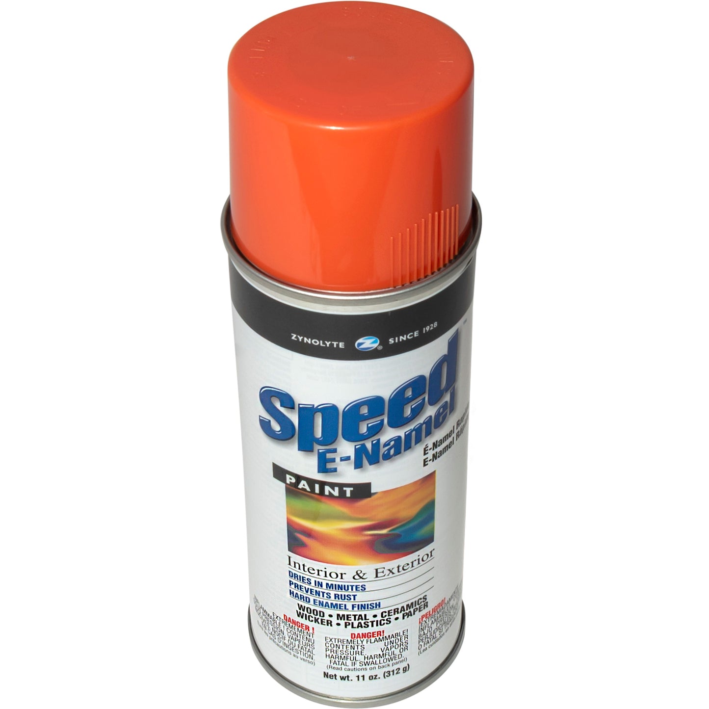 Zynolyte Speed E-Namel Z298 Fast Drying Enamel Spray Paint Orange 11 oz Can Case of 12
Z298C