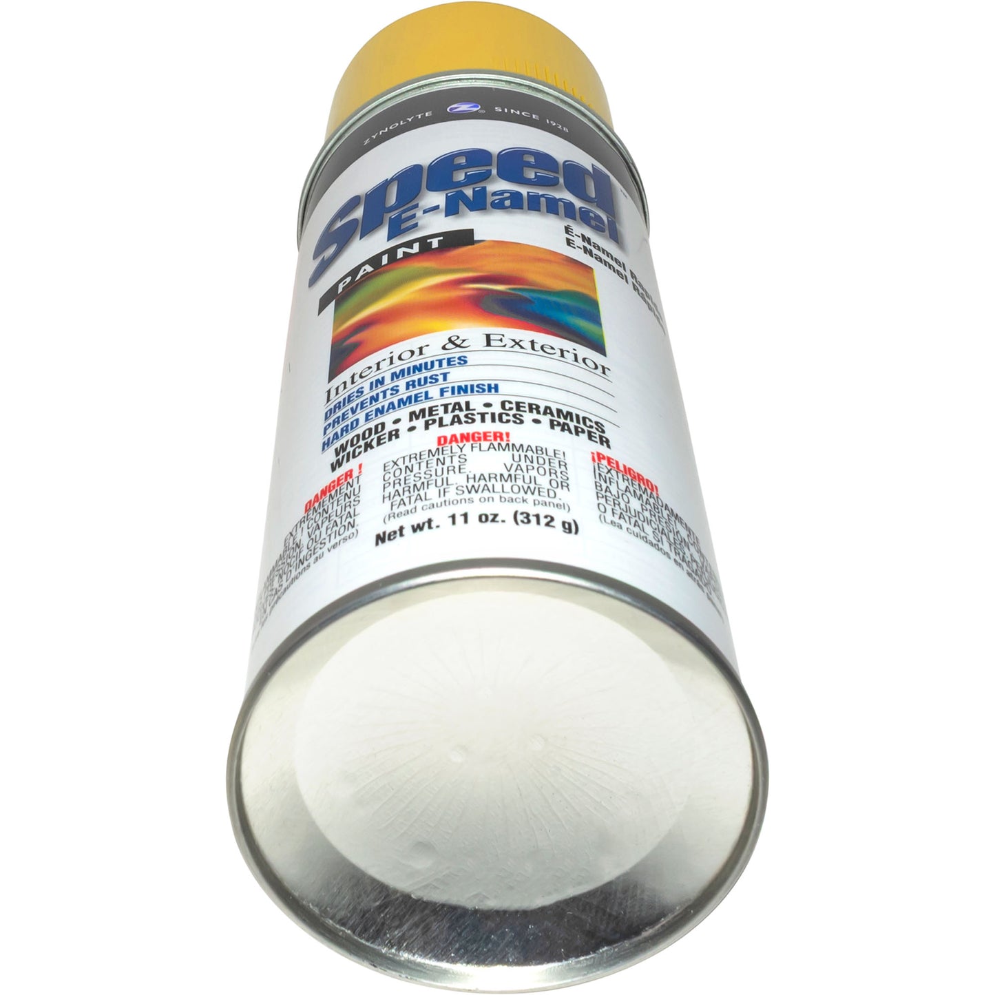 Zynolyte Speed E-Namel Z467 Fast Drying Enamel Spray Paint Lemon Yellow 11 oz Can Case of 12 Z467C