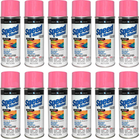 Zynolyte Speed E-Namel Z518 Fast Drying Enamel Spray Paint Pink 11 oz Can Case of 12
Z518C