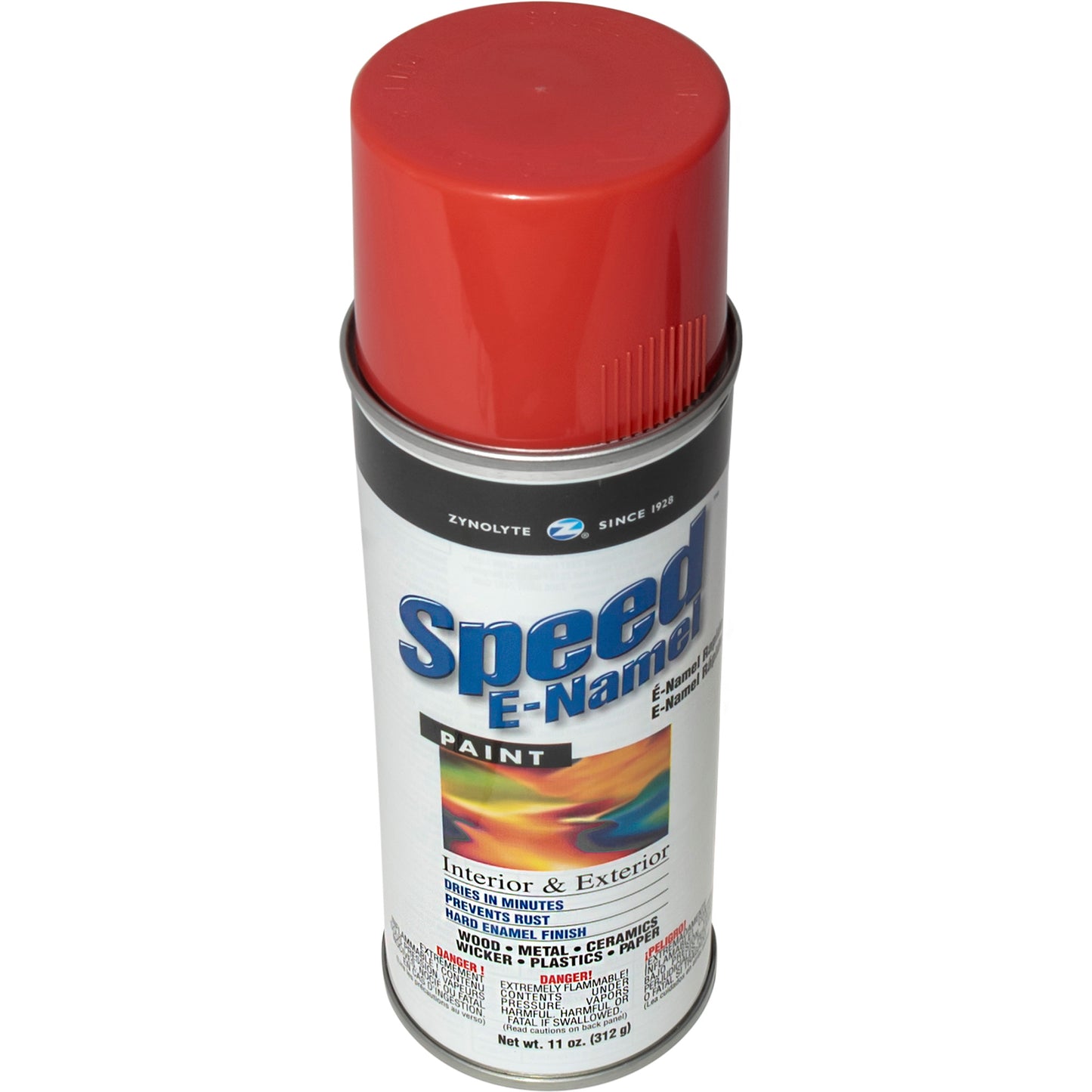 Zynolyte Speed E-Namel Z813 Fast Drying Enamel Spray Paint Red 11 oz Can Case of 12
Z813C