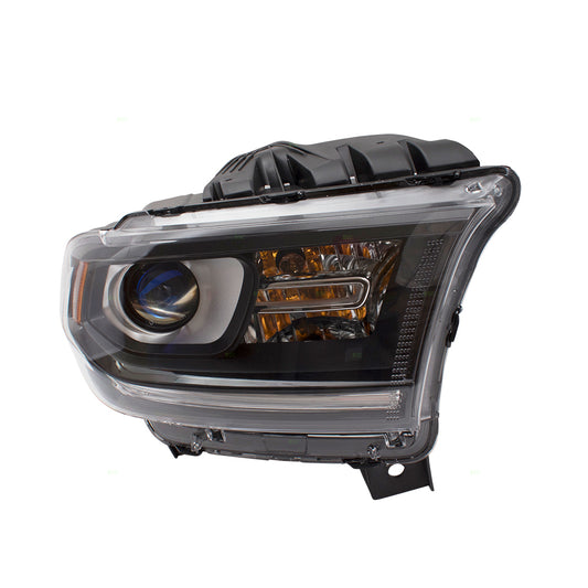 Headlight for 2014-2015 Durango Black Trim w/o LED Daytime Running Lamps 68184826AI Right